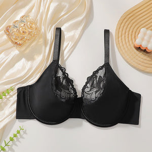 The Confident Curve | Plus Size Lace Underwire Gather Bra - Negative Apparel