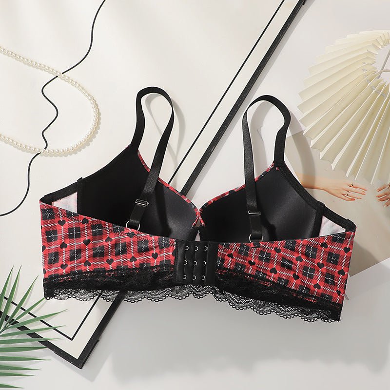 The Crimson Lift | Plus - Size Underwire Push - Up Lace Bra - Negative Apparel