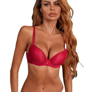 The Crimson Lift | Women's Smooth Underwire Push - Up Bra - Negative Apparel