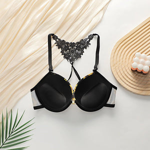 The Daisy Snatched | Front - Closure Push - Up Embroidery Set - Negative Apparel