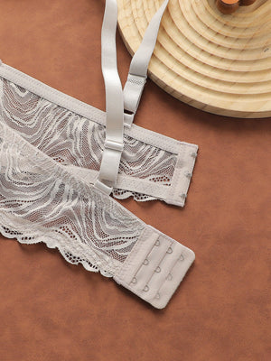 The Enchanted Lace Set | Women's Ultra - Thin See - Through Lace Bra & Panty Set - Negative Apparel