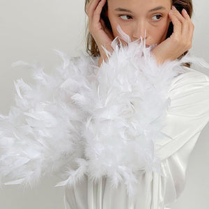 The Feather Satin | Solid Color V - Neck Long Cardigan Robe - Negative Apparel