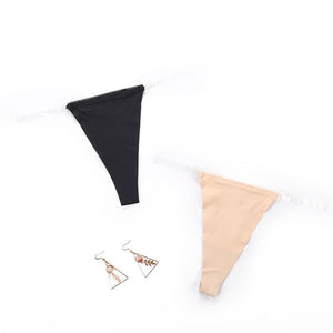 The Ice Silk Tease | Women's Low - Rise Ice Silk Thong Panties - Negative Apparel
