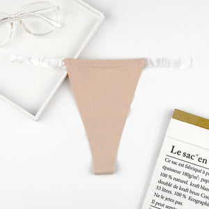 The Ice Silk Tease | Women's Low - Rise Ice Silk Thong Panties - Negative Apparel