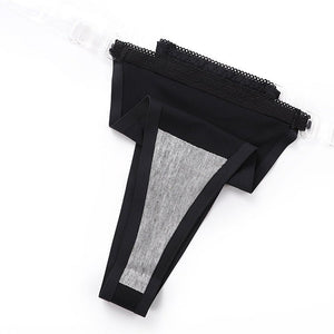 The Ice Silk Tease | Women's Low - Rise Ice Silk Thong Panties - Negative Apparel