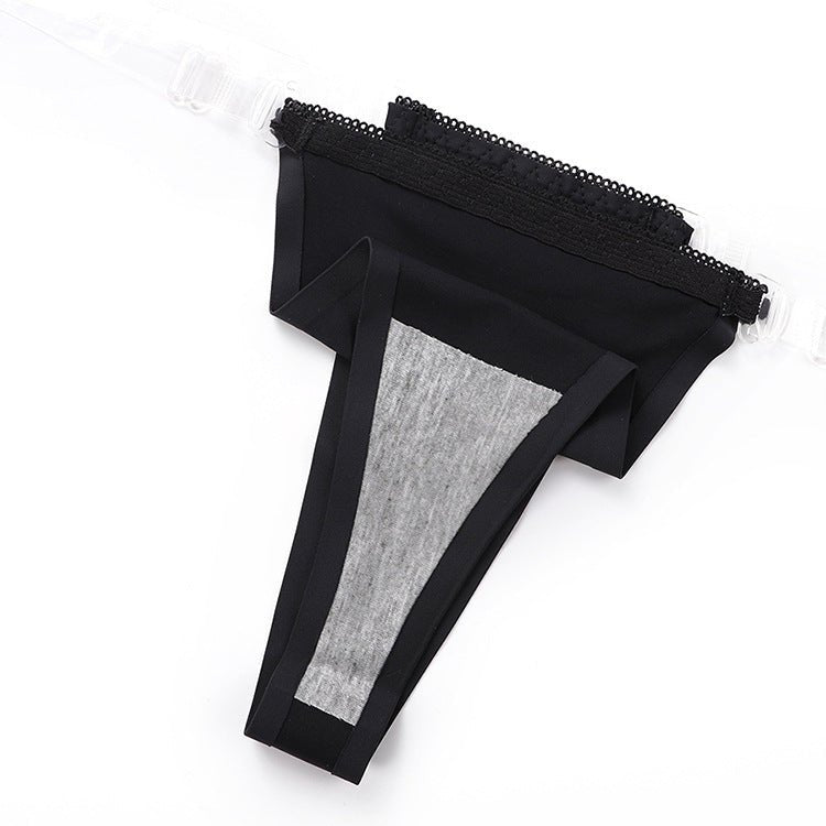 The Ice Silk Tease | Women's Low - Rise Ice Silk Thong Panties - Negative Apparel