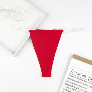 The Ice Silk Whisper | Women's Seamless Ice Silk Low - Rise Thong Panties - Negative Apparel
