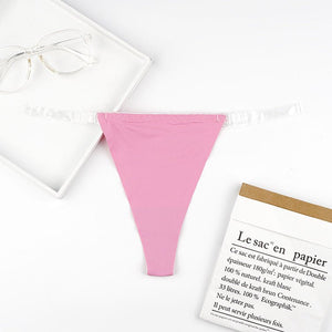 The Ice Silk Whisper | Women's Seamless Ice Silk Low - Rise Thong Panties - Negative Apparel