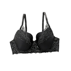 The Lace Allure | Plus - Size Underwire Lace Push - Up Bra - Negative Apparel