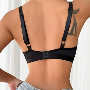 The Lace Comfort | Wireless Lace Push - Up Bra - Negative Apparel