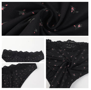 The Lace Dipped Thong | High - Stretch Snatched V - Cut Thong - Negative Apparel