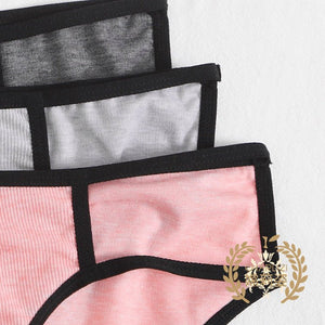 The Lace Edge Comfort | Women's Mid - Rise Lace Trim Triangle Panties - Negative Apparel