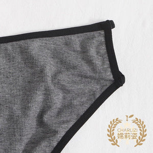 The Lace Edge Comfort | Women's Mid - Rise Lace Trim Triangle Panties - Negative Apparel