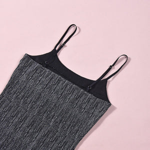 The Mercury Glow | Y2K Metallic U - Neck Maxi - Negative Apparel
