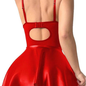 The Midnight Empress | Faux Leather Lace - Up Corset - Negative Apparel