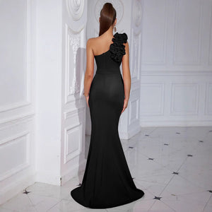 The Midnight Gala | French High - End Off - Shoulder Maxi - Negative Apparel