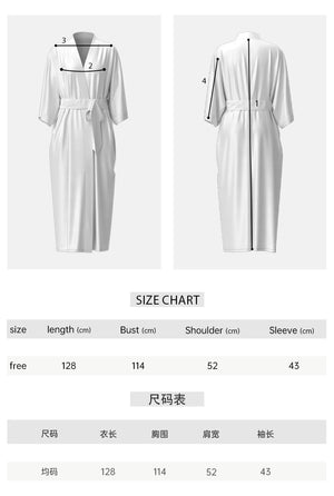 The Noir Harmony | Women's Satin Long - Sleeve Robe, Cami & Long Pants Three - Piece Set - Negative Apparel