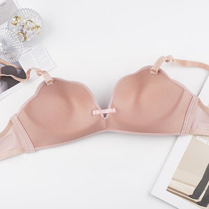 The Pink Blossom | Women's Wireless Lace Push - Up Bra - Negative Apparel