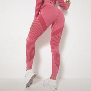 The Sculpt - Flex | Seamless Mesh - Panel High - Waist Yoga Pants - Negative Apparel