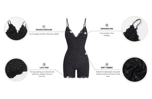 The Sculpt Triangle Onesie | Lace Body - Contouring Bodysuit - Negative Apparel