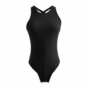 The Siren Edge | Women's Off - Shoulder Long - Sleeve Bodycon Jumpsuit - Negative Apparel