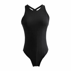 The Siren Edge | Women's Off - Shoulder Long - Sleeve Bodycon Jumpsuit - Negative Apparel