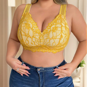 The Sunny Breeze | Plus Size Ultra - Thin Full Cup Wireless Bra - Negative Apparel
