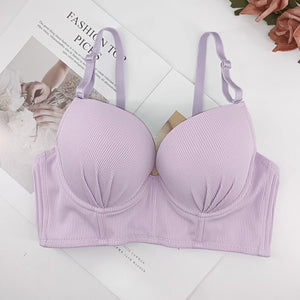 The Violet Whisper | Women's Lace Underwire Push - Up Bra - Negative Apparel