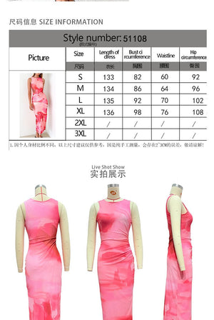 The Wild Elegance | Women's Animal Print Sleeveless High - Waist Maxi Dress - Negative Apparel