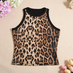 The Wild Ember | Snatched Leopard Bead Cami - Negative Apparel