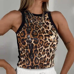 The Wild Ember | Snatched Leopard Bead Cami - Negative Apparel