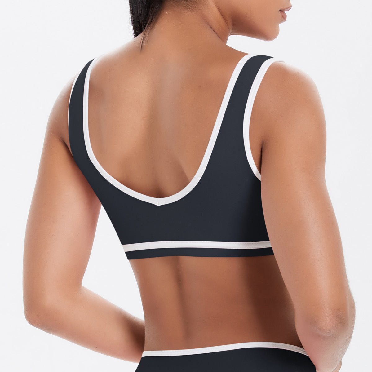 The Zenith Sculpt | Contrast Trim Bra & V - Waist Vest - Negative Apparel