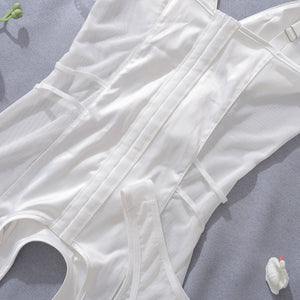 Thin dress splicing design sense pocket body sculpting sexy underwear set - Negative Apparel