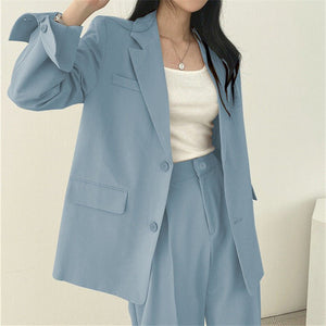 Thin Niche Stylish Two Pieces Suit Set - Negative Apparel