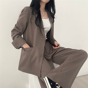 Thin Niche Stylish Two Pieces Suit Set - Negative Apparel