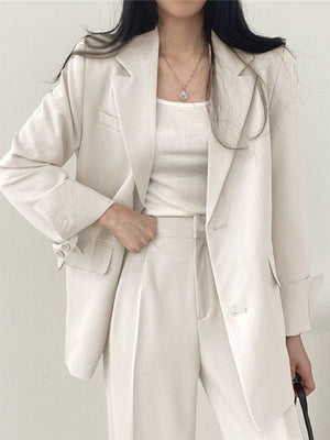 Thin Niche Stylish Two Pieces Suit Set - Negative Apparel