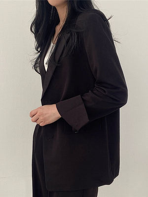 Thin Niche Stylish Two Pieces Suit Set - Negative Apparel