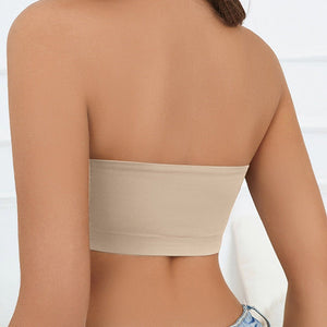 Varsbaby sexy seamless large size tube top without shoulder strap anti - light non - slip chest wrap thin back underwear women - Negative Apparel