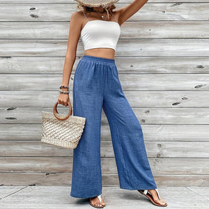 Versatile casual pants wide - leg straight trousers thin - Negative Apparel