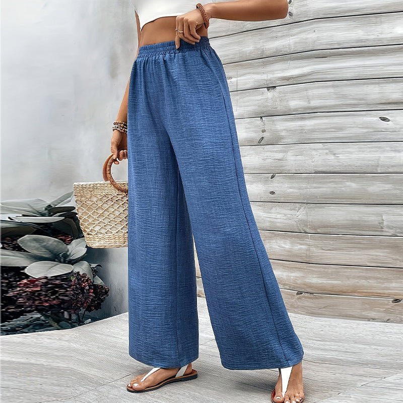 Versatile casual pants wide - leg straight trousers thin - Negative Apparel