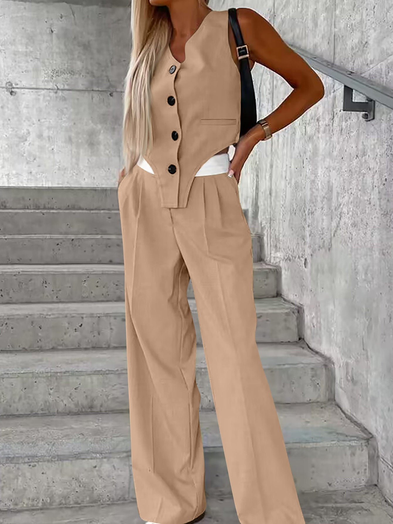 Vest Fashion Casual Suit Women's Suit Set - Negative Apparel