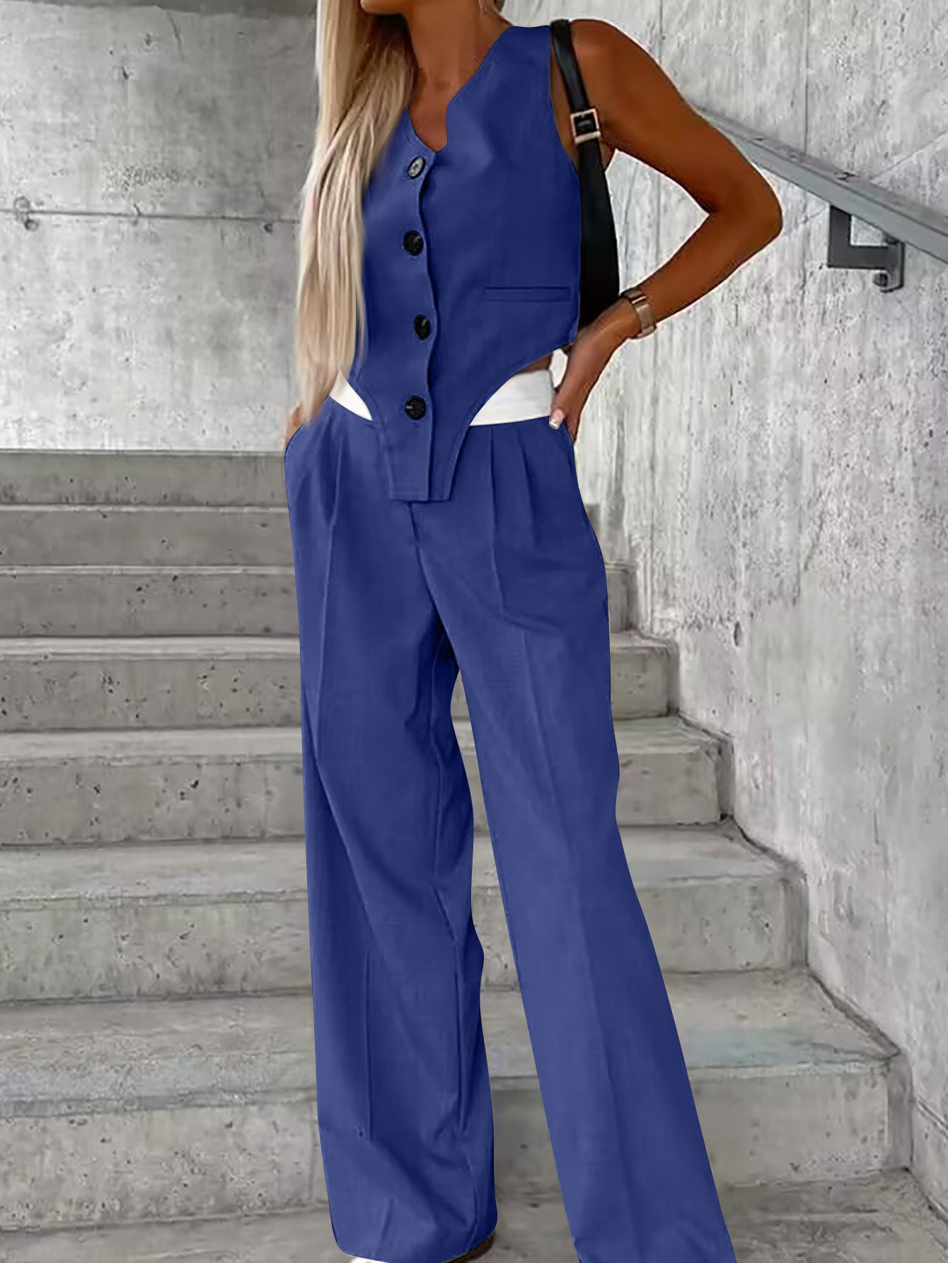 Vest Fashion Casual Suit Women's Suit Set - Negative Apparel