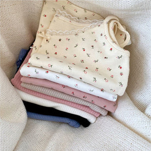 Vest women 2025 summer new style girls Japanese style inner wear lace floral small sling outer wear clothes women's clothing - Negative Apparel