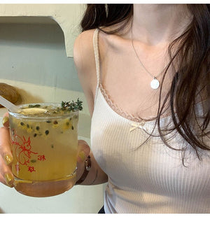 Vest women 2025 summer new style girls Japanese style inner wear lace floral small sling outer wear clothes women's clothing - Negative Apparel