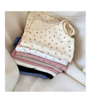 Vest women 2025 summer new style girls Japanese style inner wear lace floral small sling outer wear clothes women's clothing - Negative Apparel