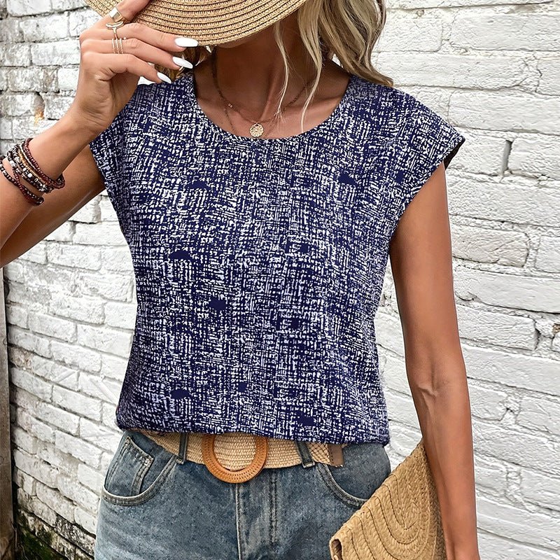 Waffle three - sleeved shirt jumper women's top - Negative Apparel