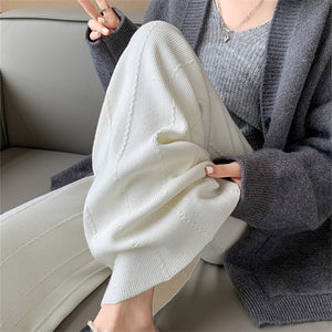 Wide - leg pants for women 2024 new high waist drape loose soft & straight mopping pants for women - Negative Apparel