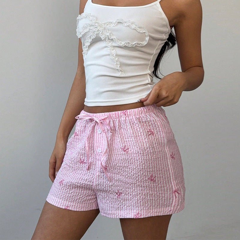 Wind beach pants polyester wide - leg hot pants women - Negative Apparel