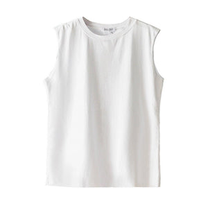 Women Loose Round Neck Sleeveless Top - Negative Apparel