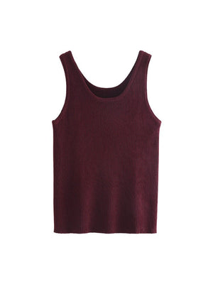 Women’s Bingshuang Silk Y - Shaped Slim - Fit Top – Lightweight Korean Casual Style - Negative Apparel